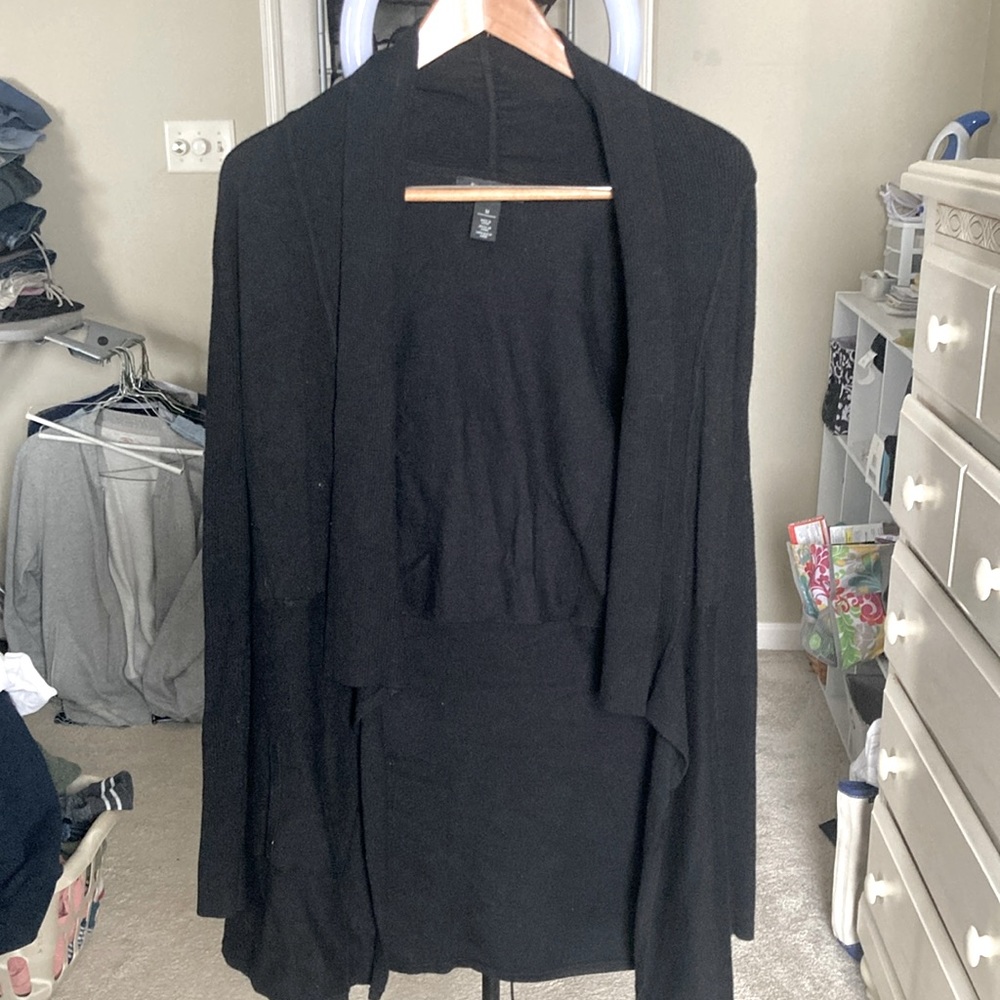 White House Black Mark cardigan sweater. Black, size medium.